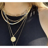 Ann Layering Gold Necklaces-Fig Tree Jewelry & Accessories