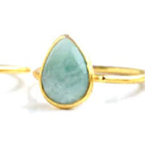 Claire Tear Drop Stone Ring
