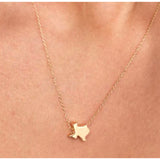 Texas Gold or Silver Texas Necklace