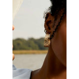 Sienna Gold Wired Hoop Earrings