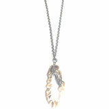 Annalisa Geode Long Brushed Chain Necklace-Fig Tree Jewelry & Accessories