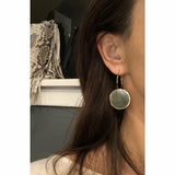 Amie Mother of Pearl Hoop Earrings-Fig Tree Jewelry & Accessories